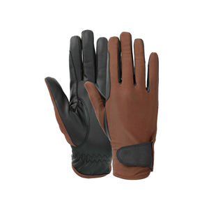 Gants d'équitation unisexes professionnels équestres personnalisés été anti-fendu en cuir synthétique plein doigt antidérapant Premium - Product Image 5