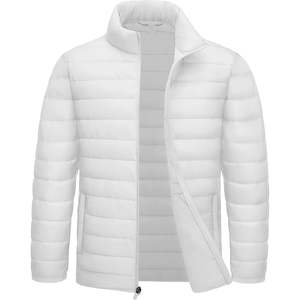 Veste d'hiver pour homme de haute qualité respirante Veste matelassée d'hiver Poches latérales en tissu Logo personnalisé Veste matelassée OEM - Product Image 3