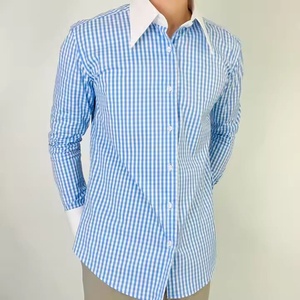 เสื้อเดรสแขนยาวคอปกแฟชั่นสำหรับผู้ชาย2025เสื้อเชิ้ตแขนยาวลายตารางสไตล์คลาสสิก - Product Image 4