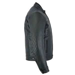 La chaqueta de cuero genuino de carreras para hombre más vendida impermeable y a prueba de viento chaquetas de cuero genuino para montar en moto OEM - Product Image 5