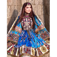 ROBES DE MARIÉE AFGHANI POUR ÉVÉNEMENTS DE MARIAGE ROBES DE FÊTE WESTERN AVEC AFGHANI ANTIQUE TRAVAIL COMME COU BRODERIE TRAVAIL ET CHARMA