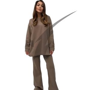 Conjunto Deportivo de Verano Unisex de Diseño Moderno, 100% Algodón Ecológico, Estilo Holgado, Sudadera con Capucha y Pantalones de Forro Polar 2 en 1, Transpirable - Product Image 1