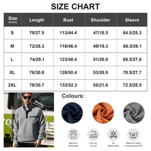 Venta al por mayor de sudaderas con cuello vuelto antiarrugas, sudaderas clásicas y cómodas para hombres - Product Image 6