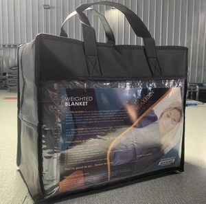 Wholesale Custom Plastic PVC Pillow Packaging <strong>Bag</strong> Non-woven Zipper <strong>Bag</strong> for <strong>Duvet</strong> Blanket Quilt - Product Image 5