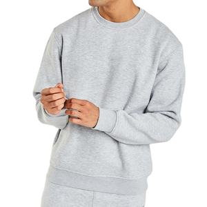 Sudadera CON CAPUCHA DE MODA personalizada, sudadera holgada con hombros caídos y cuello redondo, sudadera en blanco de algodón mezclado para hombre - Product Image 2