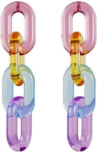 Accents muraux en chaîne acrylique modernes suspendus en résine faite à la main pour la décoration intérieure - Product Image 4