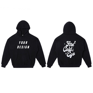 Sweatshirts de bonne qualité avec impression personnalisée et logo uni vierge OEM pour hommes 100% coton sur mesure pulls molletonnés avec logo - Product Image 3