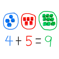 PLOMA 100 Pièces Compteurs Mathématiques en Plastique Non Toxique de 2 cm avec Boîte de Rangement (4 Couleurs) pour Enfants de 2 à 7 Ans Unisexe Avertissement Petites Pièces
