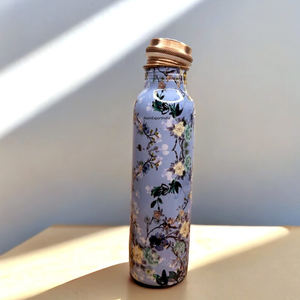 Mejor precio al por mayor botella de agua de cobre puro beneficios conscientes de la salud botella de cobre para gimnasio Yoga regalos de boda artículo producto - Product Image 5