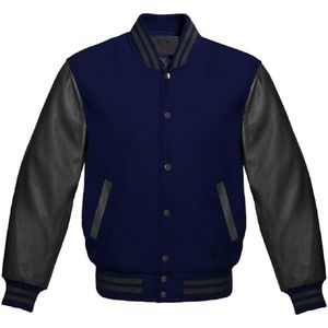 Chaqueta universitaria de béisbol para hombre personalizada al por mayor chaqueta universitaria de béisbol con diseño bordado para hombre - Product Image 6