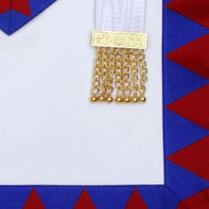 Tabliers maçonniques en velours de haute qualité avec broderie à la main dorée Nouvelle arrivée Régalia réglable Commande en vente chez Ronpex - Product Image 5