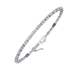 Magnifique bracelet et jonc en or 18 carats avec diamants de laboratoire, accessoire de bijouterie luxueux - Product Image 4