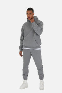 Ensemble de sport pour homme, streetwear décontracté d'hiver, sweat-shirt à capuche, 100% coton, molleton lourd, tissu 450 GSM, personnalisé - Product Image 4