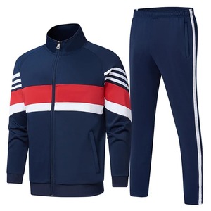 Ensemble de vêtements de sport de course en plein air pour hommes sweat-shirt décontracté veste et pantalon ample costume deux pièces vêtements de loisirs d'automne - Product Image 3