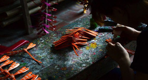 HÉLICE EN BAMBOU ARTISANAT DU VIETNAMIEN ÉQUILIBRAGE LIBELLULE VOLANT ARTISANAT DE BLEU LOTUS VIETNAM - Product Image 4