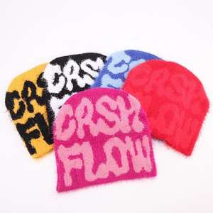 Unisex 100% acrílico logotipo personalizado de alta calidad Jacquard invierno pulóver protección cálido sombrero tejido deportes Beanie gorras para unisex - Product Image 3