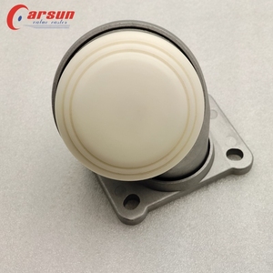 Médio 80mm Esférico Branco Nylon <span class=keywords><strong>Caster</strong></span> 3.2 Polegada Placa Giratória Rodízios OEM Customizável Rodízios Especiais para Spinning Cart