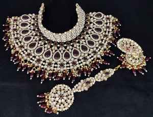 Moda último diseño de Gargantilla tradicional chapado en oro collar conjunto de joyas para mujeres - Product Image 1