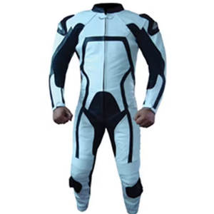Ensemble de vêtements de sport pour hommes, vêtements de course de haute qualité, matière en cuir, manches longues, combinaisons de moto légères - Product Image 6