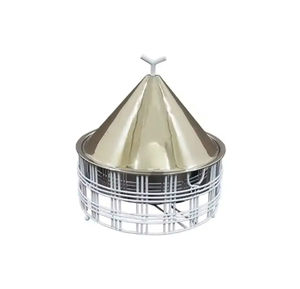 Marmite en métal de luxe moderne avec placage à l'or, serveur de nourriture fantaisie personnalisé et réchauffeur, parfaite pour le service de casseroles haut de gamme - Product Image 2