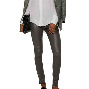 Streetwear Flare Sweat Pantalons d'extérieur pour hommes Coupe-vent Custom Oil Was Skinny Stacked Pu Leather Cargo Pants for Men ronpex - Product Image 2