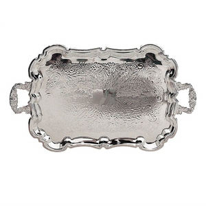 Plateau de nourriture en aluminium personnalisé de qualité supérieure avec design en relief Forme et taille uniques Parfait pour le dessert et le service des aliments - Product Image 5
