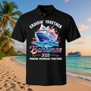 T-shirt Cruisin Together Bahamas 2025: Crea ricordi, maglietta per le vacanze - Product Image 3