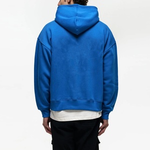 Sweat à capuche pour homme en coton polyester spandex coupe ample Boxy French Terry automne hiver sweat et sweat à capuche avec logo brodé - Product Image 2