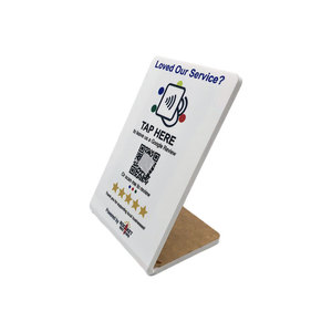 Soportes NFC con Código QR Personalizados Gratuitos, Soporte <span class=keywords><strong>de</strong></span> Mesa NFC para Mostrar Reseñas <span class=keywords><strong>de</strong></span> Google, Soporte <span class=keywords><strong>de</strong></span> Mesa para Reseñas - Product Image 3