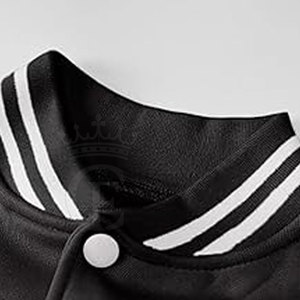 Qualité supérieure Femmes Crop Letterman Veste Séchage Rapide Crop Letterman Veste Manches Longues Crop Letterman Veste - Product Image 4
