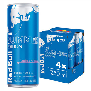 Compra a granel RedBull Summer Edition & Classic 250ml/500ml Bebida energética sin azúcar y baja en carbohidratos Stock fresco - Product Image 4