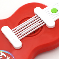 Guitarra de Juguete de Plástico Clásica Rinbow para Niños, Apta para Bebés, Funciona con Pilas, Juguete Musical Educativo para el Aprendizaje Musical de Bebés