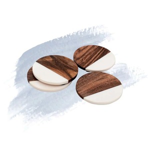 Sous-verres en bois de résine de créateur les plus recherchés Meilleur approvisionnement pour usage domestique et cadeaux Tapis et tampons - Product Image 1