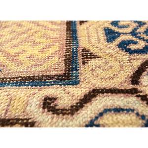 Pechino Blue Hand Knotted Wool Rug for Home <b>3D</b> Medallion Rectangle <b>Puzzle</b> Patterns for Living Room Hallway-Paem-142 for Teens - Product Image 3