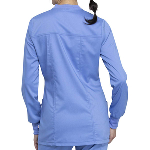 Blouse de préchauffement médicale pour femmes, en sergé de coton/polyester/spandex, sans coutures, pour hôpital moderne - Product Image 4