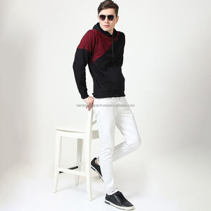 Nardon Apparel OEM Custom Vintage Men's Hoodie blocked Color Fit Hoodie para hombres - Product Image 5