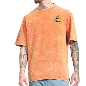 Street Wear Reasonable Prices Acid Washed T-<b>Shirts</b> 100% Cotton <b>Men</b> Blank T-<b>Shirts</b> With Private Label's - Product Image 4