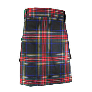 Kilt écossais traditionnel Kilt Tartan lourd avec Sporran et ceinture Élégant Royal Stewart Highland Festival Wear Kilts - Product Image 4