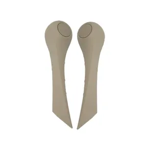 Juego de Cubiertas para Reposabrazos de Puerta Interior Delantera para Renault Megane, Beige, Derecha-Izquierda-7701475317, Hecho de Cuero y ABS - Product Image 1