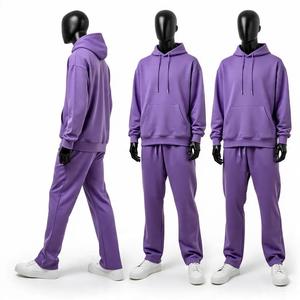 2025 nouveauté personnalisé hommes survêtements Logo Tech polaire Zip plaine Jogging hommes survêtement hommes sweats à capuche fabricant en gros - Product Image 1