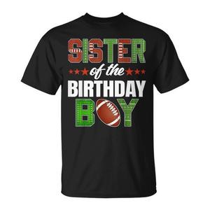 T-shirt da calcio per la festa di compleanno della sorella del ragazzo, abbigliamento per feste in famiglia - Product Image 1