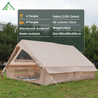 Tente de camping gonflable 12 m² en promotion – Tente gonflable portable et étanche pour l'extérieur, robuste