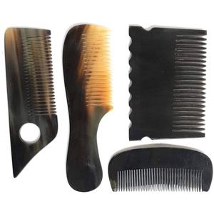 Mini Peigne à Cheveux Multifonctionnel en Corne de Buffle, Tendance et Facile à Utiliser, Outil de Coiffure pour Salon et Barbe, Couleur Naturelle, Prix Usine - Product Image 1