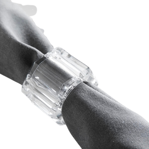 Anneaux de qualité industrielle pour support à la main cercle lettre argent acier inoxydable mariage Restaurants en vrac fleur rond de serviette - Product Image 3