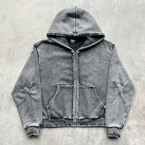 เสื้อมีฮู้ดสำหรับผู้ชายผ้าคอตตอนปักไหล่ของผู้ชายเอวลอยได้พอดีตัวฮิปฮอปป้องกันการหดตัวเป็นมิตรกับสิ่งแวดล้อมทำจากผ้าฝ้าย100% ออกแบบได้ตามที่ต้องการ - Product Image 4