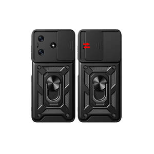 เคสซิลิโคนแบบแม่เหล็ก Netzy A34/A3S/A55 สำหรับ Tecno Spark 10C ป้องกันกล้อง ฝาปิดแบบเลื่อน กันกระแทก รุ่น Vega - Product Image 5