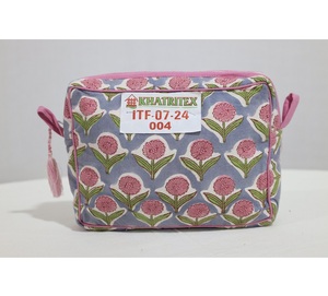 <b>Hand</b> Block Printed <b>Bag</b> With Authentic Craft Inspired Patterns Providing Spacious <b>Carry</b> For Daily Life Travel And Gift Purpose - Product Image 1