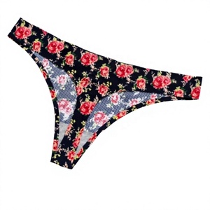 Braguitas de mujer transpirables personalizadas para uso diario, sin costuras, de tiro medio, lisas, tipo tanga, bikini, de elastano y nailon, OEM y ODM - Product Image 4