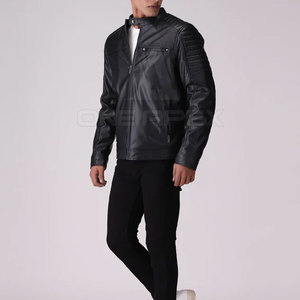 Chaqueta de cuero para hombre de alta calidad Chaqueta de cuero para hombre MOQ bajo Chaqueta de cuero para hombre recién llegada - Product Image 2