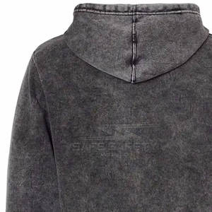 เสื้อฮู้ดกันลมมีฮู้ดสำหรับผู้ชายผ้าฟลีซฟอกสีกรดสีทึบดีไซน์โลโก้ตามสั่งมาใหม่2023สำหรับฤดูหนาว - Product Image 6